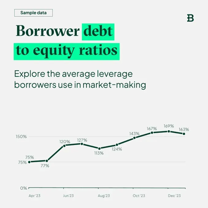 Borrower dept to equity ratios